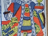 un dessin représentant un roi de cœur coiffé d'une couronne