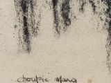 an image of a black and white painting of a man and a woman