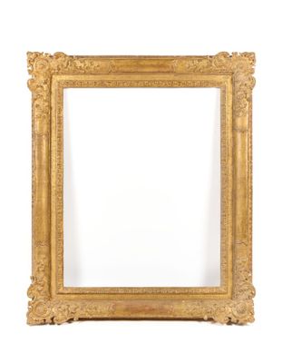a gold frame with a white background and a white background