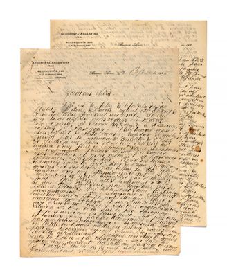 an old letter from a man who wrote a letter to his mother