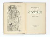 un livre ouvert sur lequel est dessiné un homme tenant un bébé dans ses bras