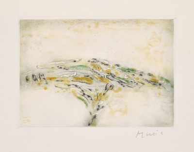 une image représentant un tableau représentant un arbre, dans un cadre blanc