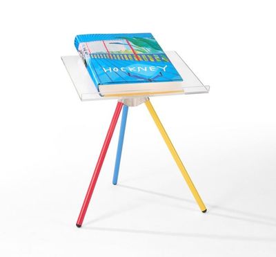 a table with a book on it and a book on it
