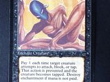 a picture of a card with a picture of an alien