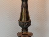 a lamp that is on top of a table