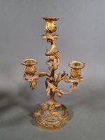Paire de chandeliers en bronze doré de style Louis XV. (photo 3)