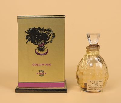 an image of a bottle of perfume sitting next to a box