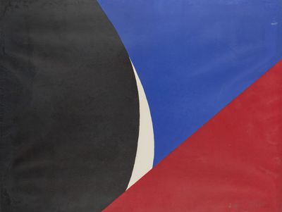 Emile GILIOLI (1911-1977) Composition bleu, rouge, blanc et …