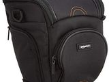 un gros plan d'un sac photo sur fond blanc