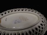 a white plate with a label on it