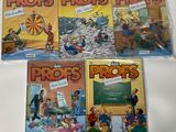 Quatre livres de la série « The Pros and Pros » sont posés sur une table.