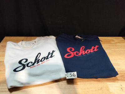 Lot de 2 sweats à capuche Schott Taille M