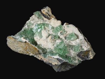 EXCEPTIONNELLE FLUORINE VERTE CHINE (30cm)