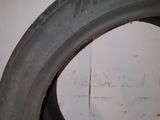 tire tread of a car with a hole in the center