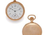 two different types of pocket watches are shown on a white background