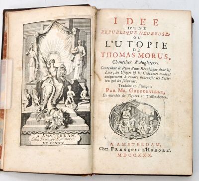 MORE (Thomas) Idée d'une République Heureuse ou l'Utopie de …