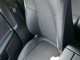the interior of a car with black leather seats and black trims