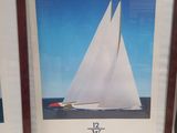a picture of a picture of a sailboat in a picture frame