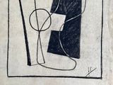 une image représentant un dessin en noir et blanc d'une œuvre d'art
