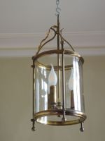 PAIRE DE LANTERNES de vestibule en laiton de forme cylindriq… (photo 2)
