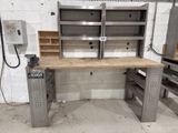 an image of a workbench in a garage