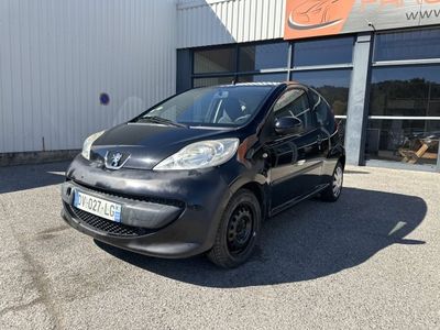 une photo d'une petite voiture noire garée devant un immeuble