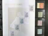 une photo d'une photo d'une affiche sur laquelle figurent des timbres