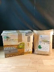 Lot de 2 articles Matelas gonflable 1 personne Toile d'ombra…