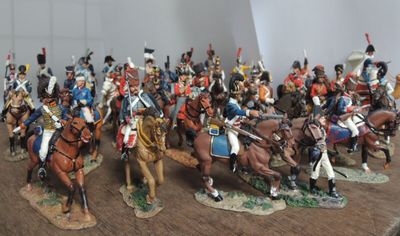 Napoléon, empire lot de 11 cavaliers en plomb parfait état - Collection