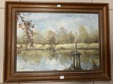a picture of a painting hanging on the wall