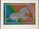 an image of a picture of a zebra that is in a frame