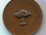 une image représentant une pièce de monnaie en bronze sur laquelle figure un oiseau