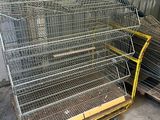 many cages that are stacked on top of each other
