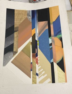 Geneviève HUGON (né en 1945) Soirée d'août, 1988