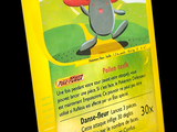 a pokemon card with a picture of a mushroom on it