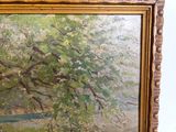 a painting of a tree in the middle of a painting