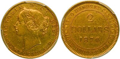 a gold sovereign coin with the image of queen victoria