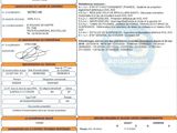a close up of a document with a barcode on it
