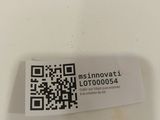 a small piece of paper with a qr code on it
