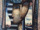 une image d'une peinture représentant une femme avec un chapeau sur la tête
