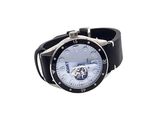 wrist watch with a picture of a bear on the face of the watch