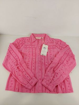 ONLY - Blouse ONLLORETTA - Rose Wild Orchid - Broderie Angla…