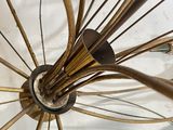 an image of a metal sculpture of a bunch of sticks