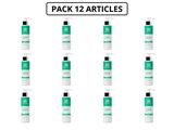 lot de 12 flacons de produits de soin de la peau sur fond blanc
