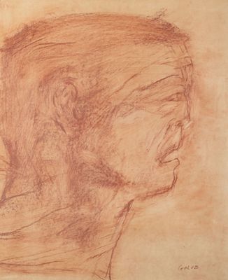une image représentant un dessin de la tête d'un homme de profil