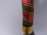 an image of a close up of a wooden stick with writing on it