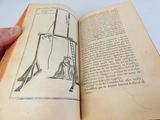 quelqu'un tient un livre ouvert sur lequel figure le dessin d'un homme