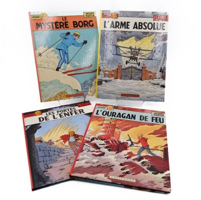 Lefranc Lot 4 vols EO Le mystère Borg 1965 EO Casterman