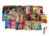 a lot of children ' s books on the table together