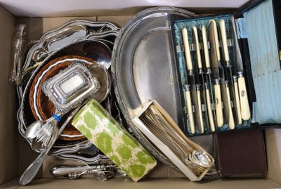 a box full of silverware and utensils in it